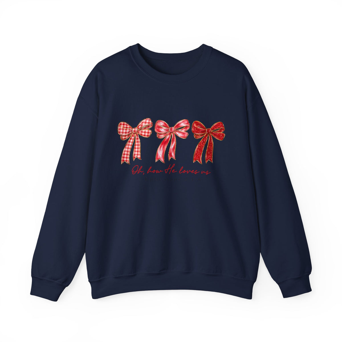 Oh, How He Loves Us | Cozy Faith Crewneck Sweatshirt