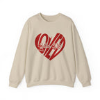 Loved Heart | Cozy Faith Crewneck Sweatshirt