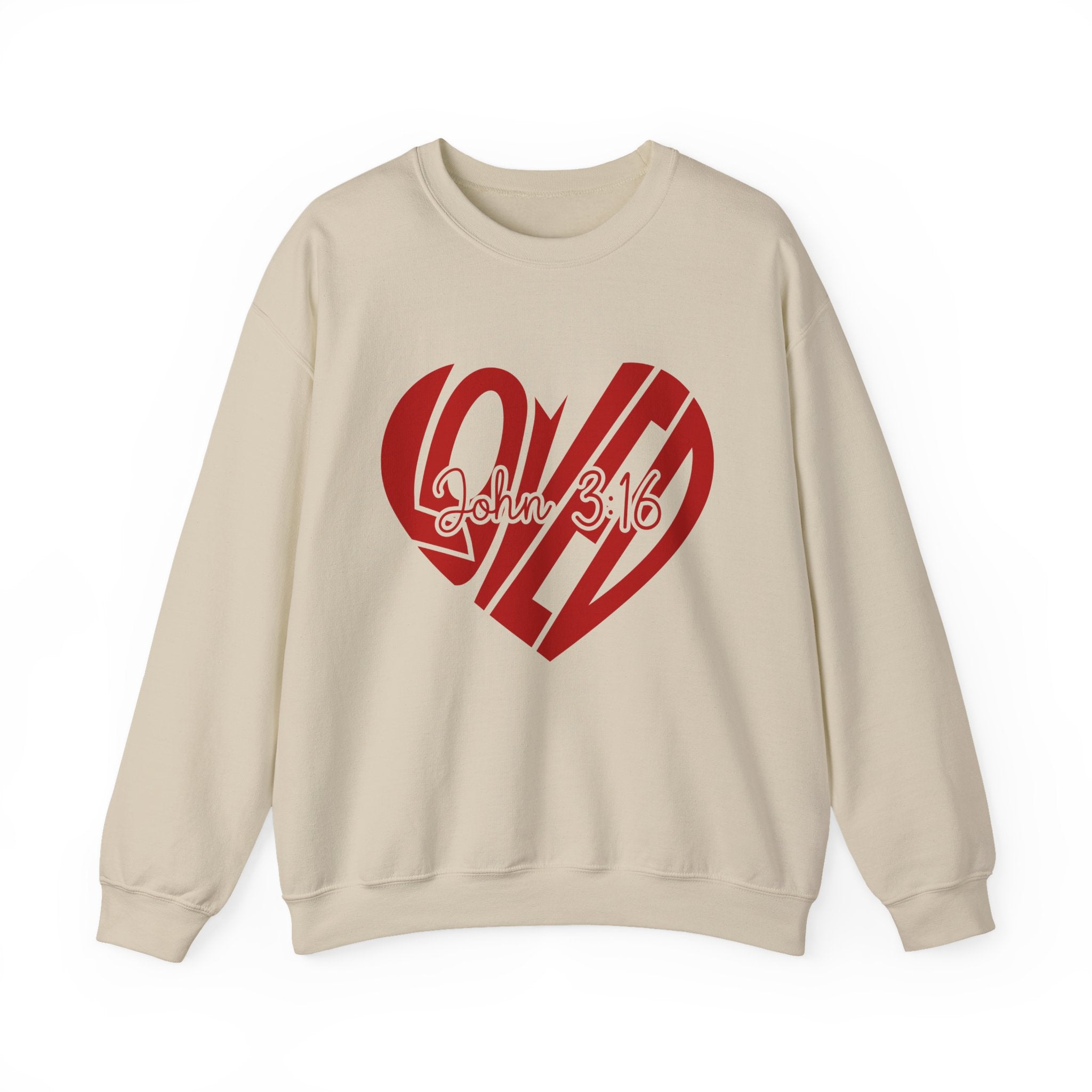 Loved Heart | Cozy Faith Crewneck Sweatshirt