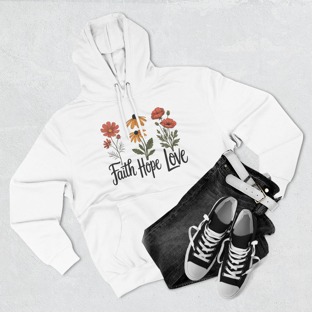 Faith, Hope, Love | Plush Cotton Hoodie