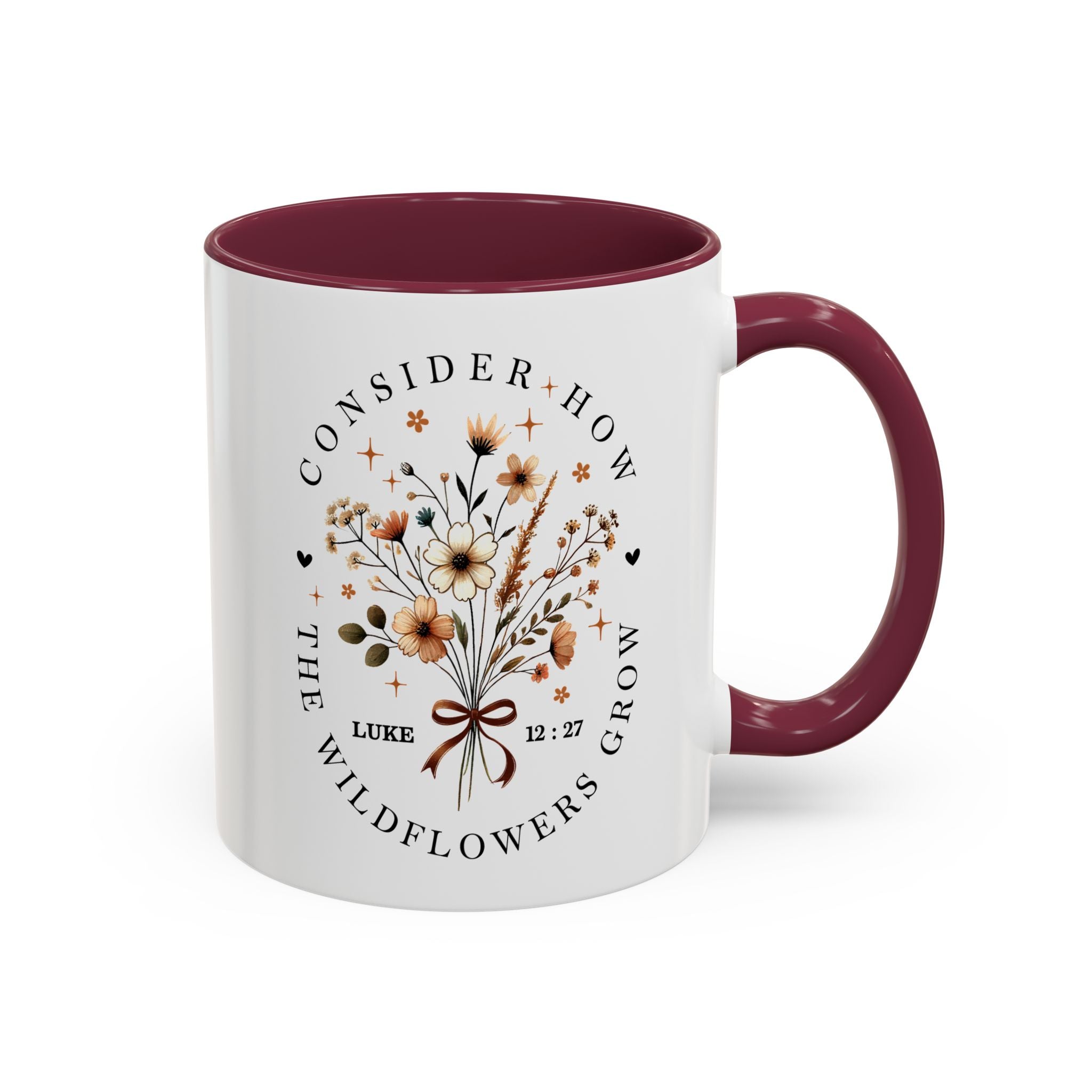 Consider How The Wildflowers Grow | Ceramic Two-Tone Coffee Mug