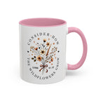 Consider How The Wildflowers Grow | Ceramic Two-Tone Coffee Mug