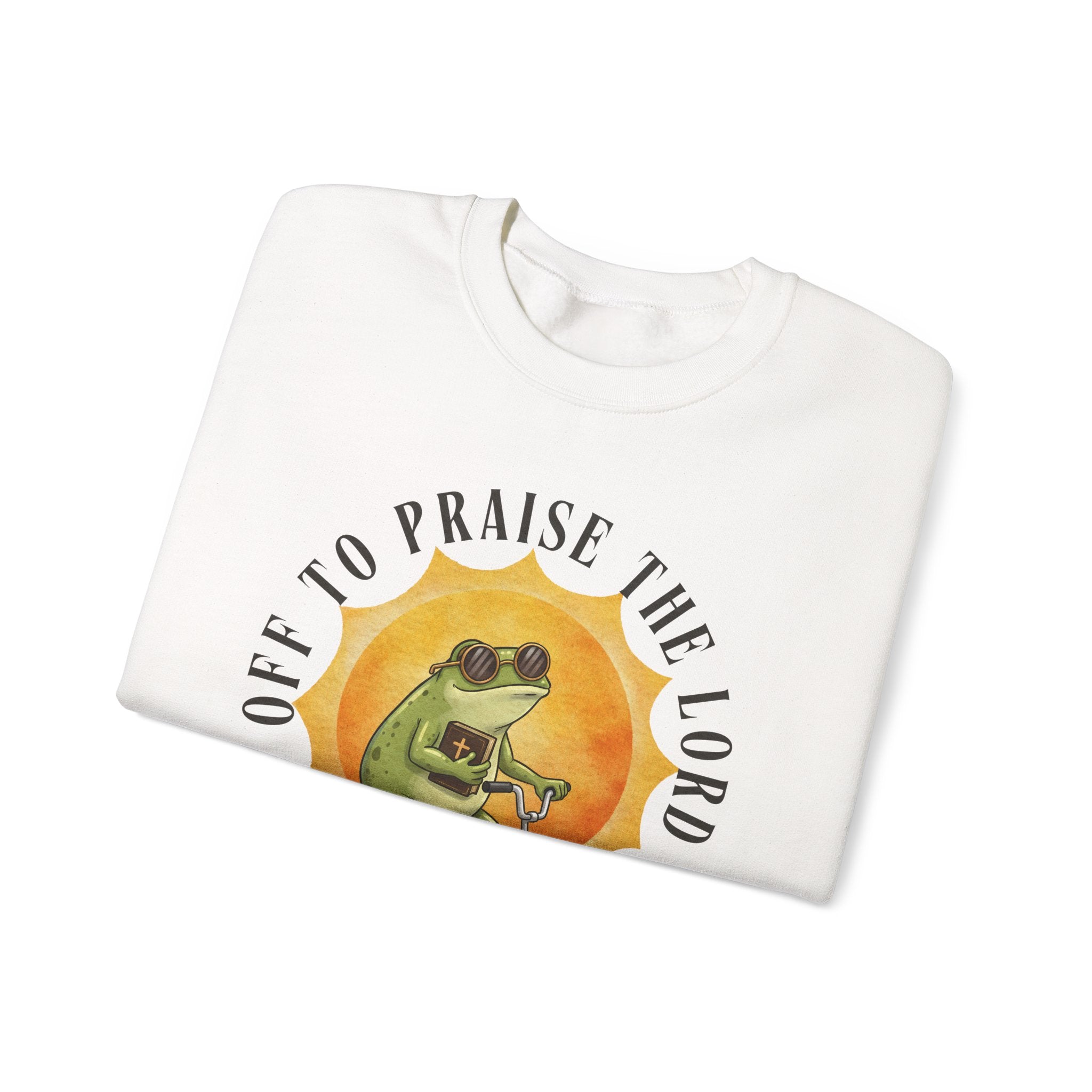 Off to Praise the Lord | Cozy Faith Crewneck Sweatshirt