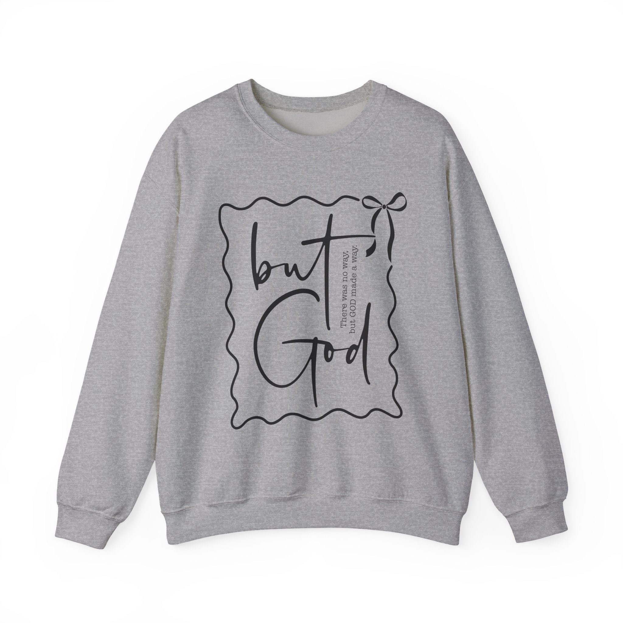 But, God | Cozy Faith Crewneck Sweatshirt