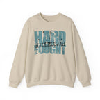 Hard Fought Hallelujah | Cozy Faith Crewneck Sweatshirt