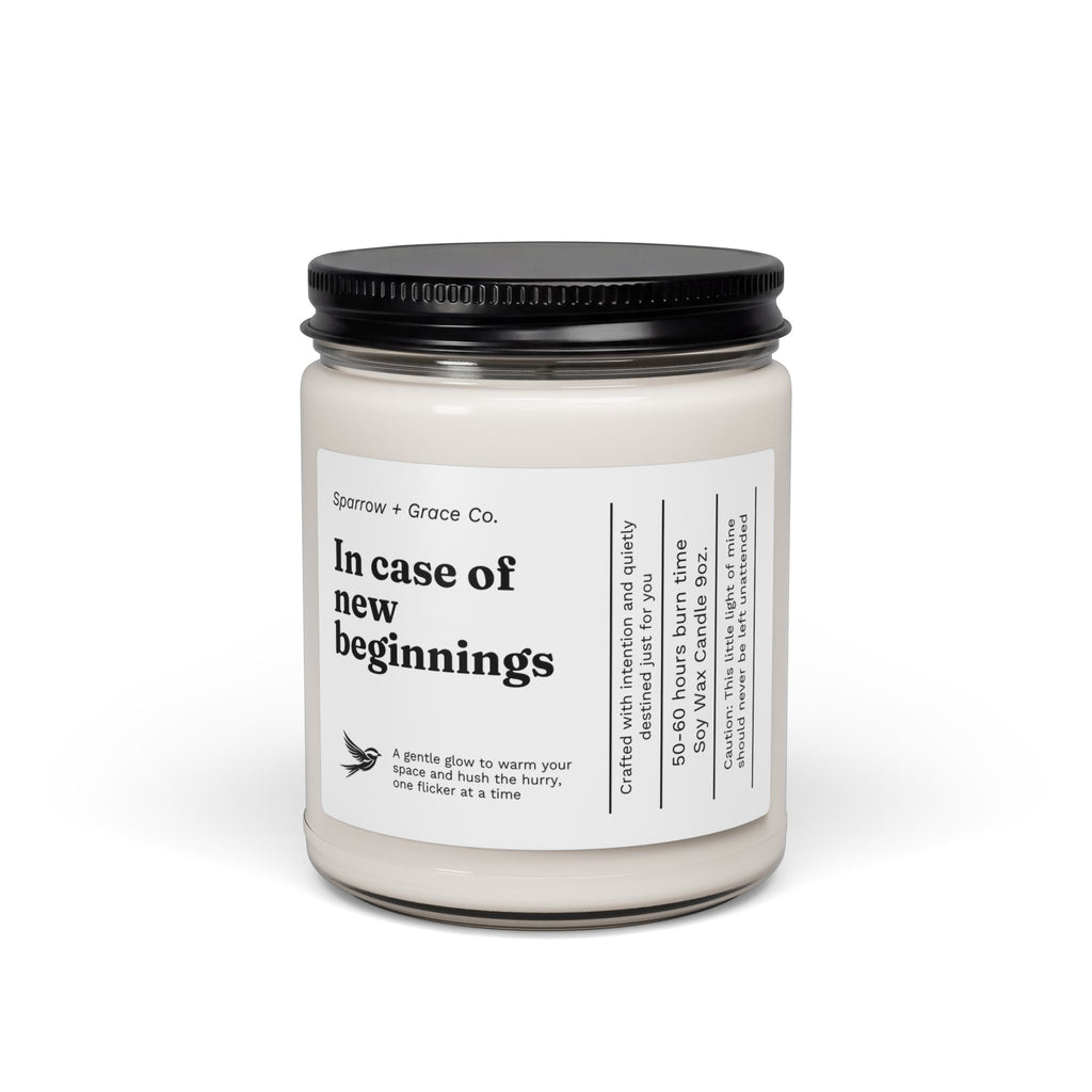 New Beginnings | Inspirational Soy Candle 9oz