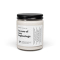 New Beginnings | Inspirational Soy Candle 9oz
