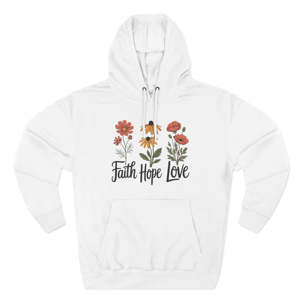 Faith, Hope, Love | Plush Cotton Hoodie