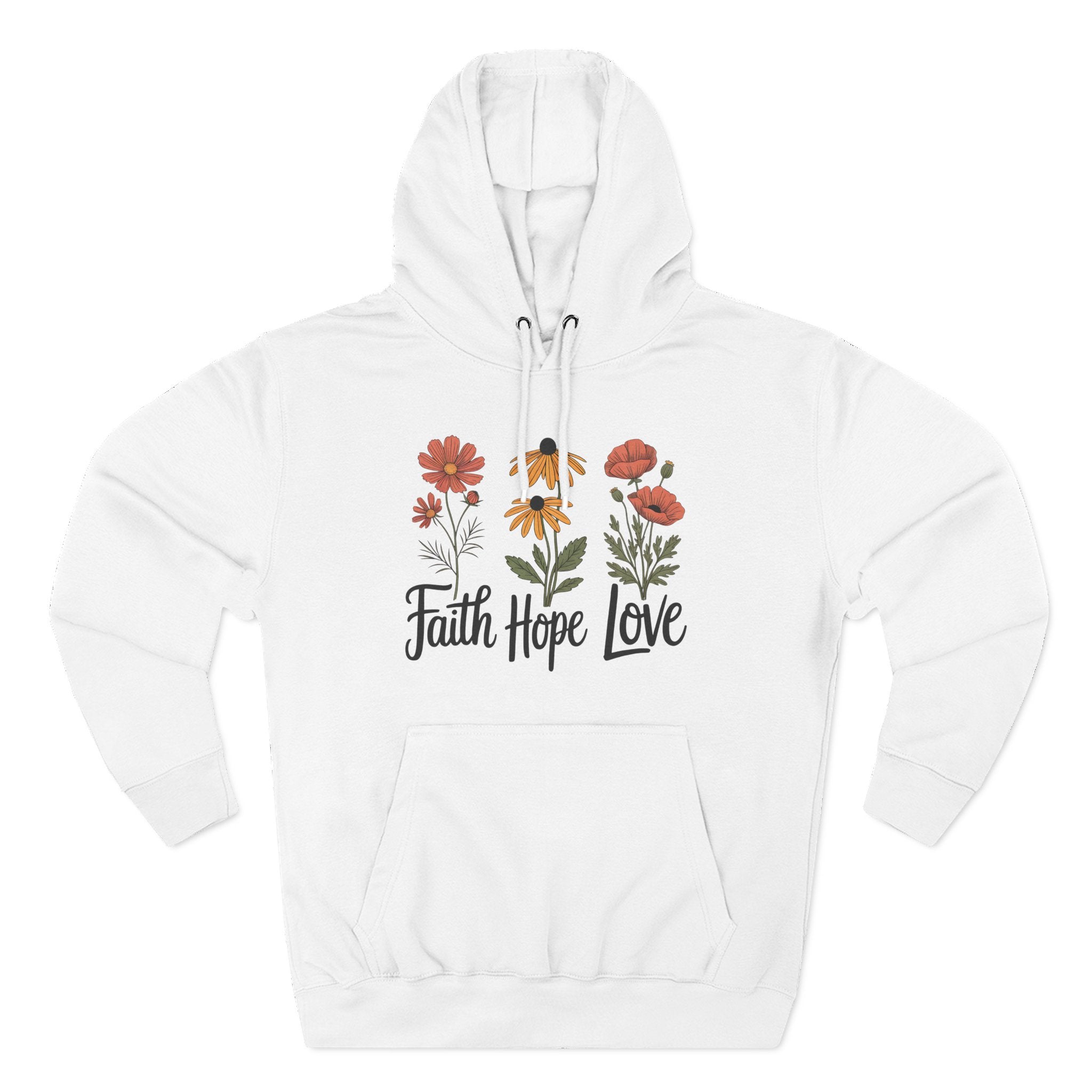 Faith, Hope, Love | Plush Cotton Hoodie