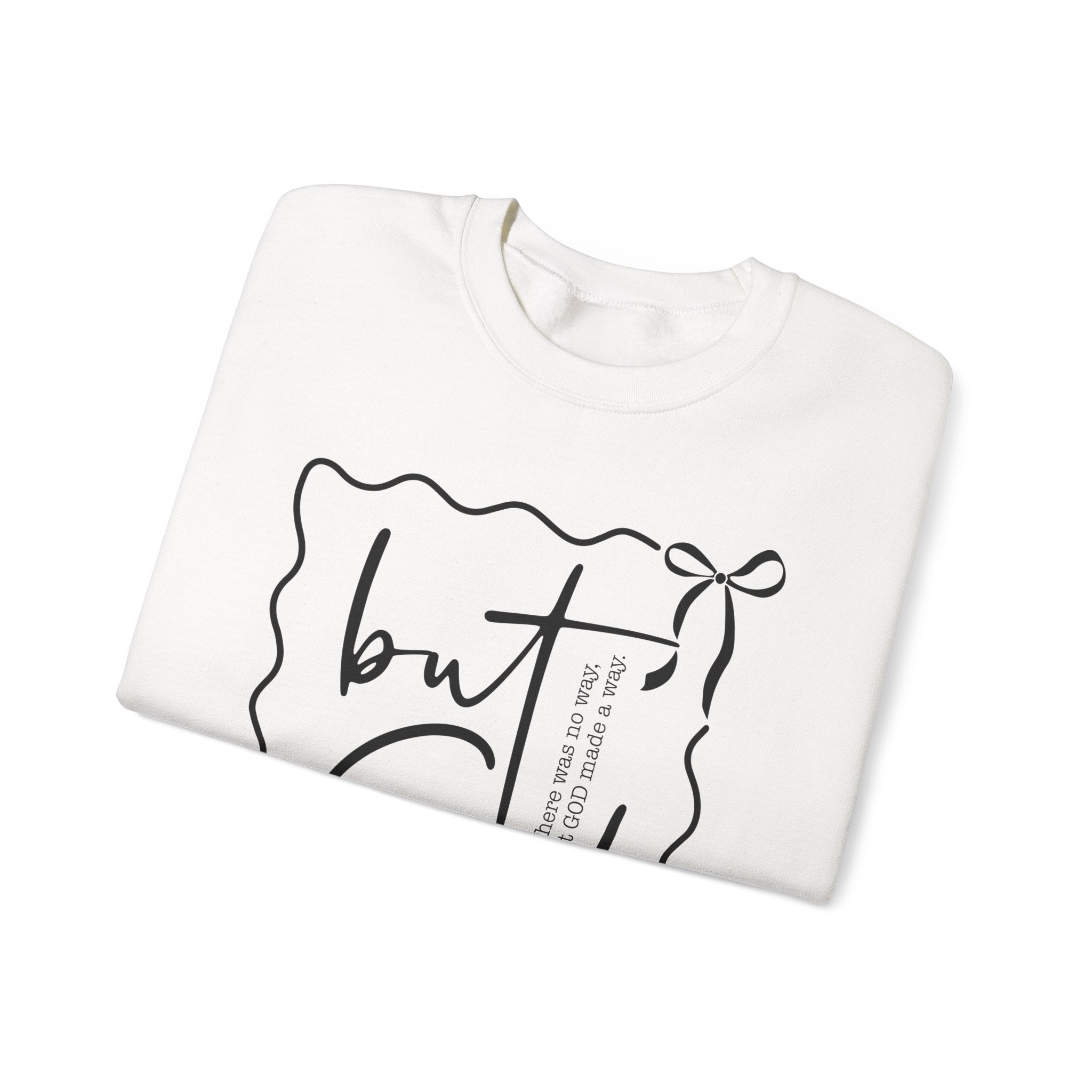But, God | Cozy Faith Crewneck Sweatshirt