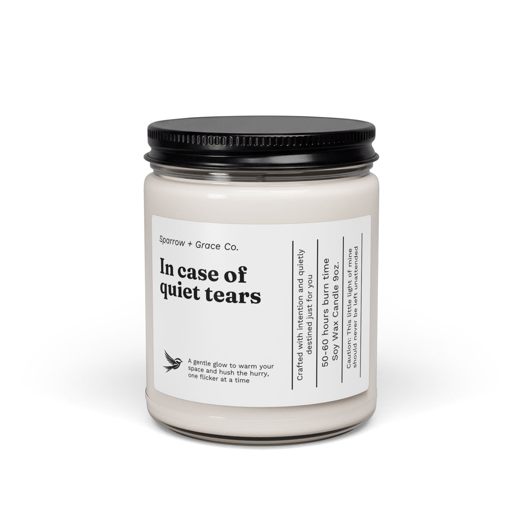 Quiet Tears | Inspirational Soy Candle 9oz