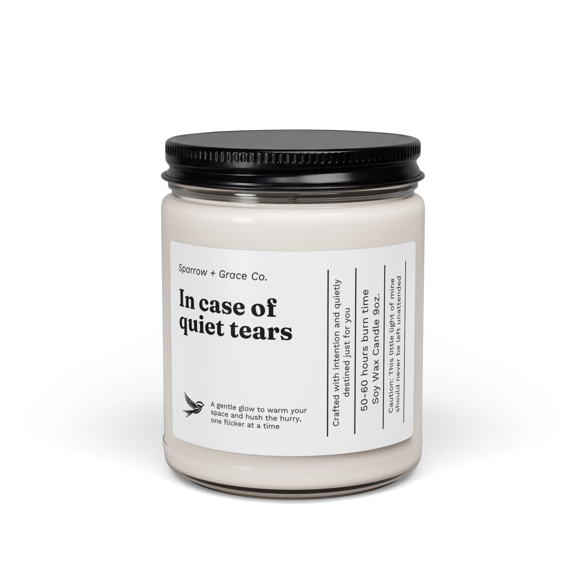 Quiet Tears | Inspirational Soy Candle 9oz