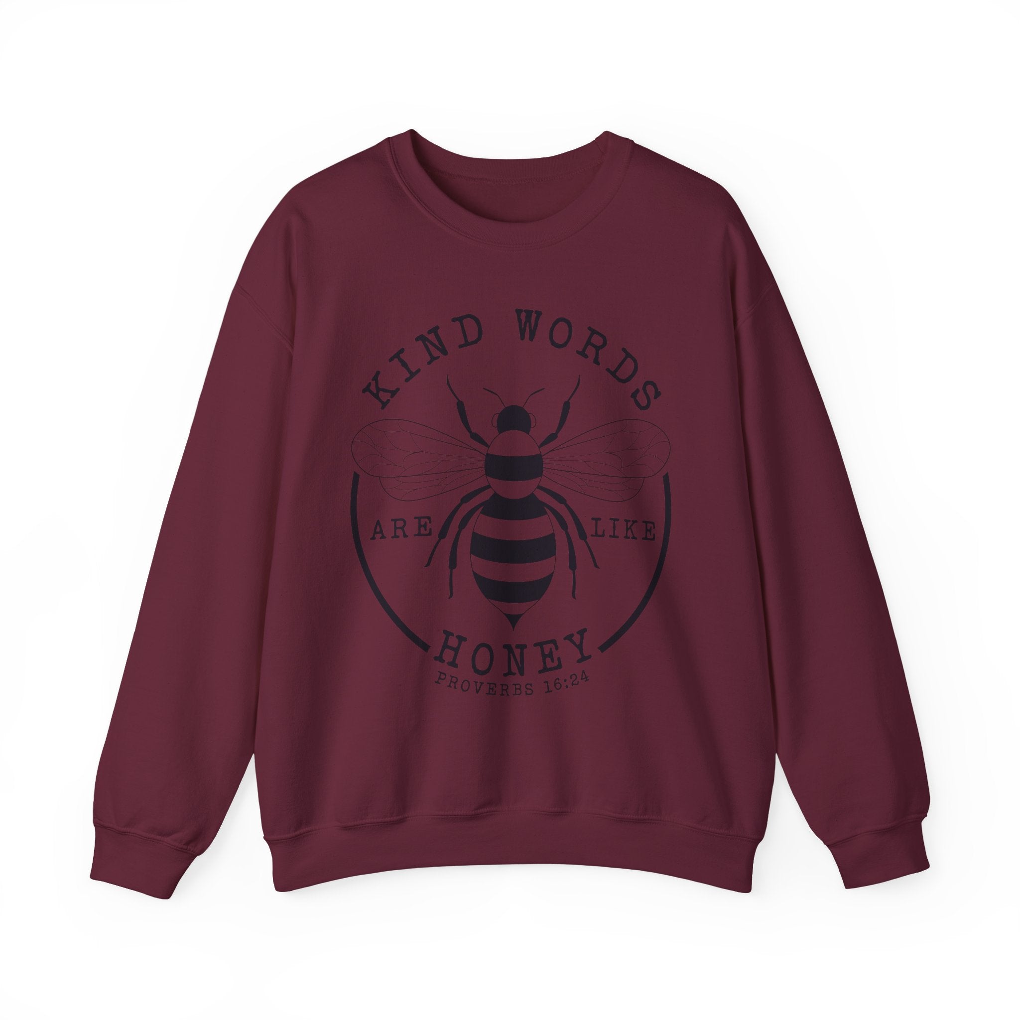 Kind Words Are Like Honey | Cozy Faith Crewneck Sweatshirt