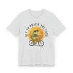 Off to Praise the Lord | Ribbed crew ring-spun cotton T-Shirt