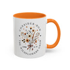 Consider How The Wildflowers Grow | Ceramic Two-Tone Coffee Mug