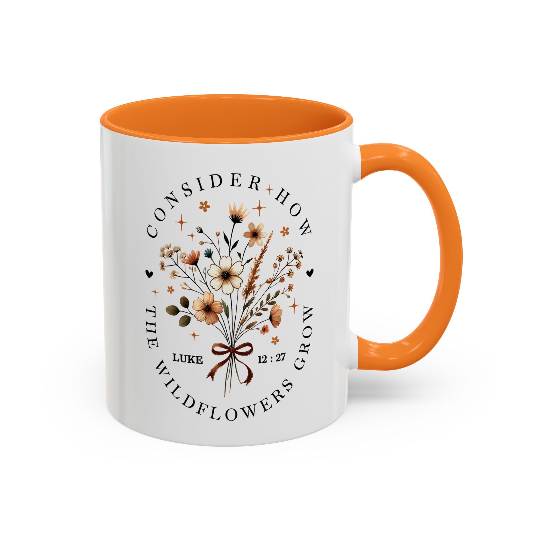 Consider How The Wildflowers Grow | Ceramic Two-Tone Coffee Mug