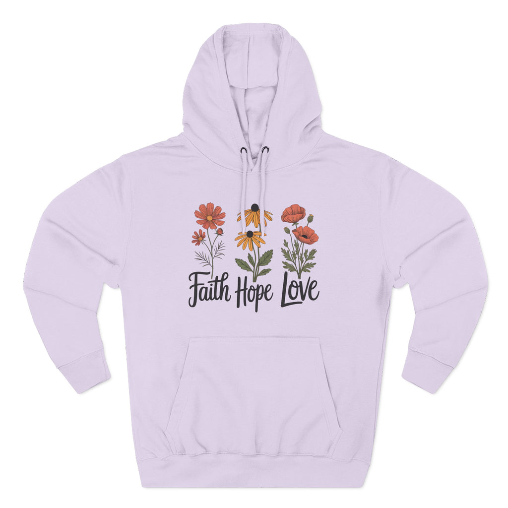 Faith, Hope, Love | Plush Cotton Hoodie