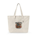 Walk by Faith Canvas Tote Bag | Zippered Everyday Carry Tote