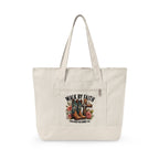 Walk by Faith Canvas Tote Bag | Zippered Everyday Carry Tote