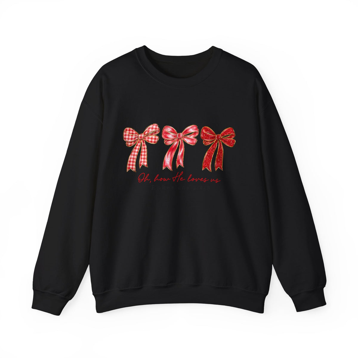 Oh, How He Loves Us | Cozy Faith Crewneck Sweatshirt