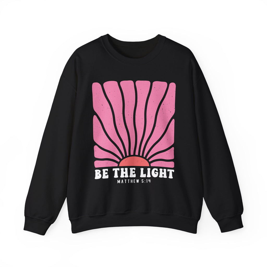 Be the Light Pink | Cozy Faith Crewneck Sweatshirt