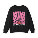 Be the Light Pink | Cozy Faith Crewneck Sweatshirt