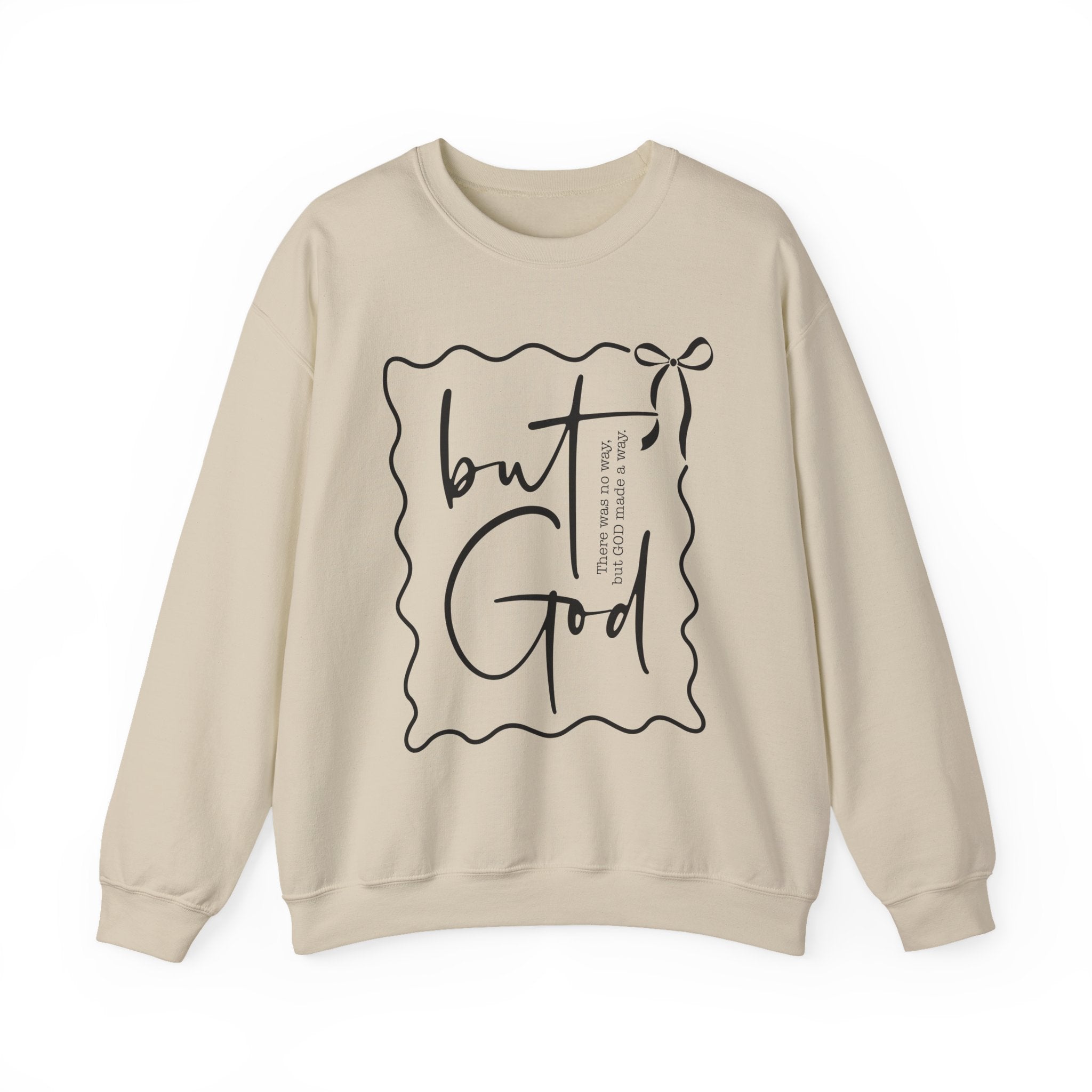 But, God | Cozy Faith Crewneck Sweatshirt