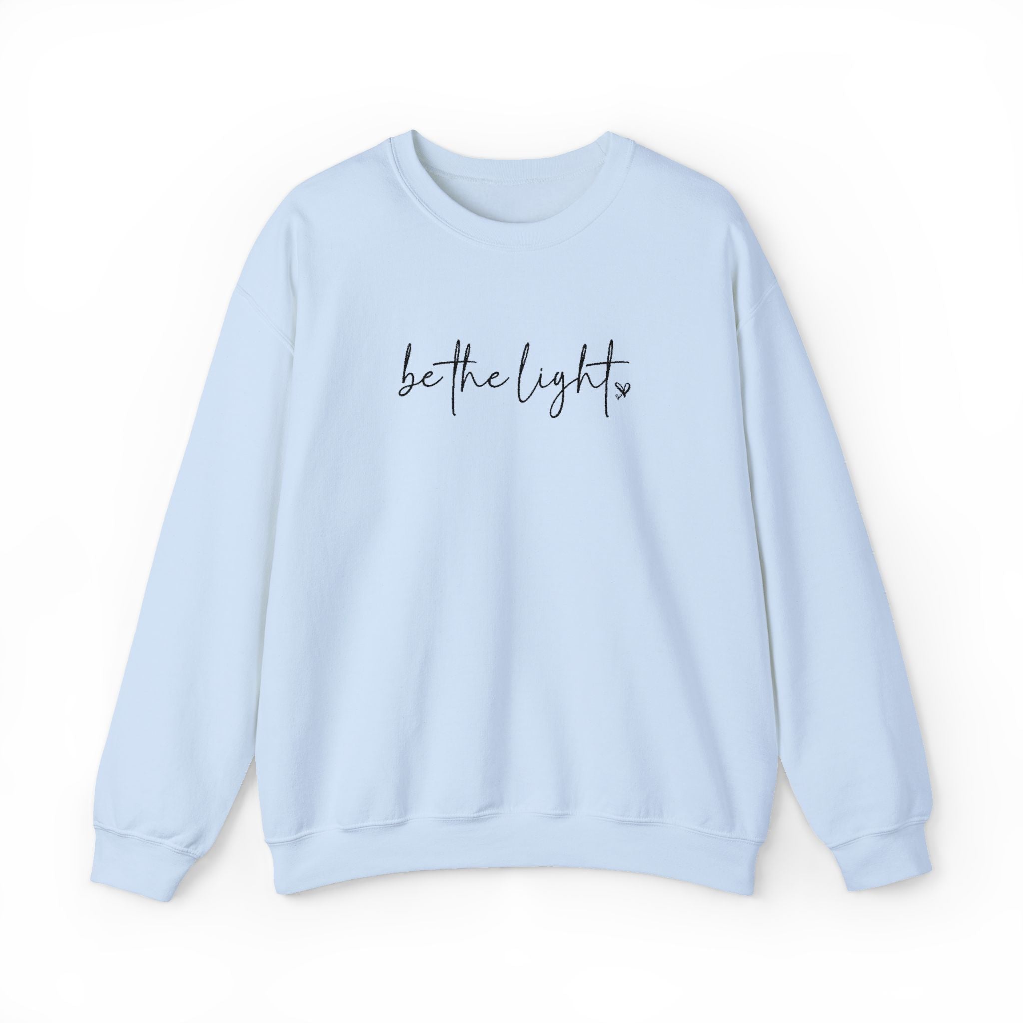 Be the Light | Gildan Embroidered Heavy Blend™ Crewneck Sweatshirt