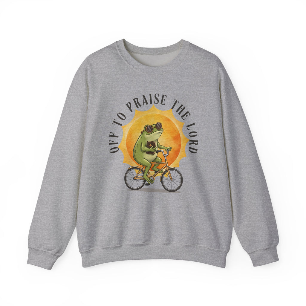 Off to Praise the Lord | Cozy Faith Crewneck Sweatshirt