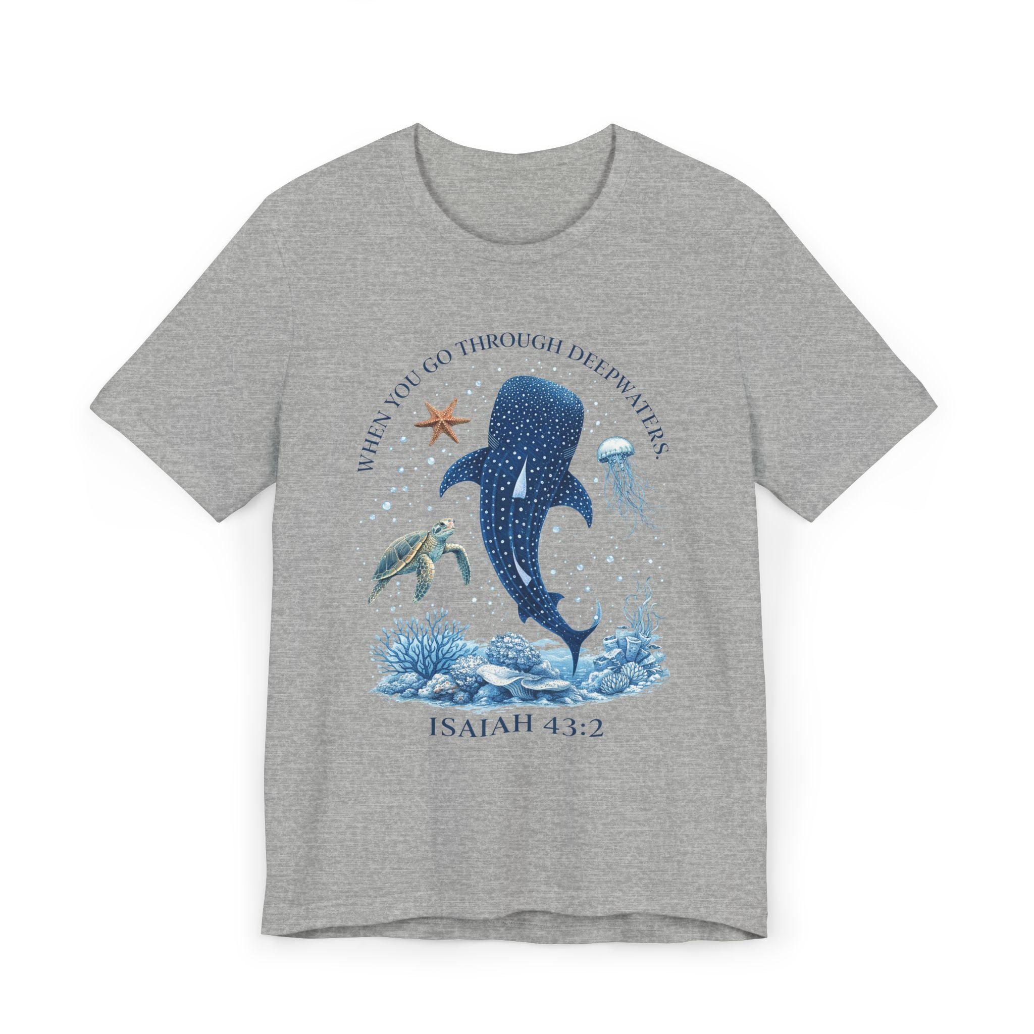 Deepwaters | Ribbed crew ring-spun cotton T-Shirt