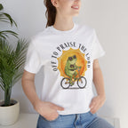 Off to Praise the Lord | Ribbed crew ring-spun cotton T-Shirt