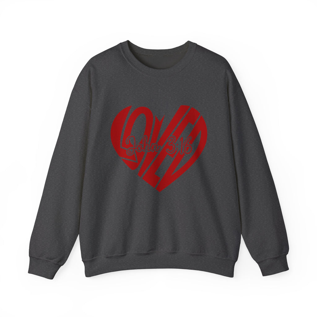 Loved Heart | Cozy Faith Crewneck Sweatshirt