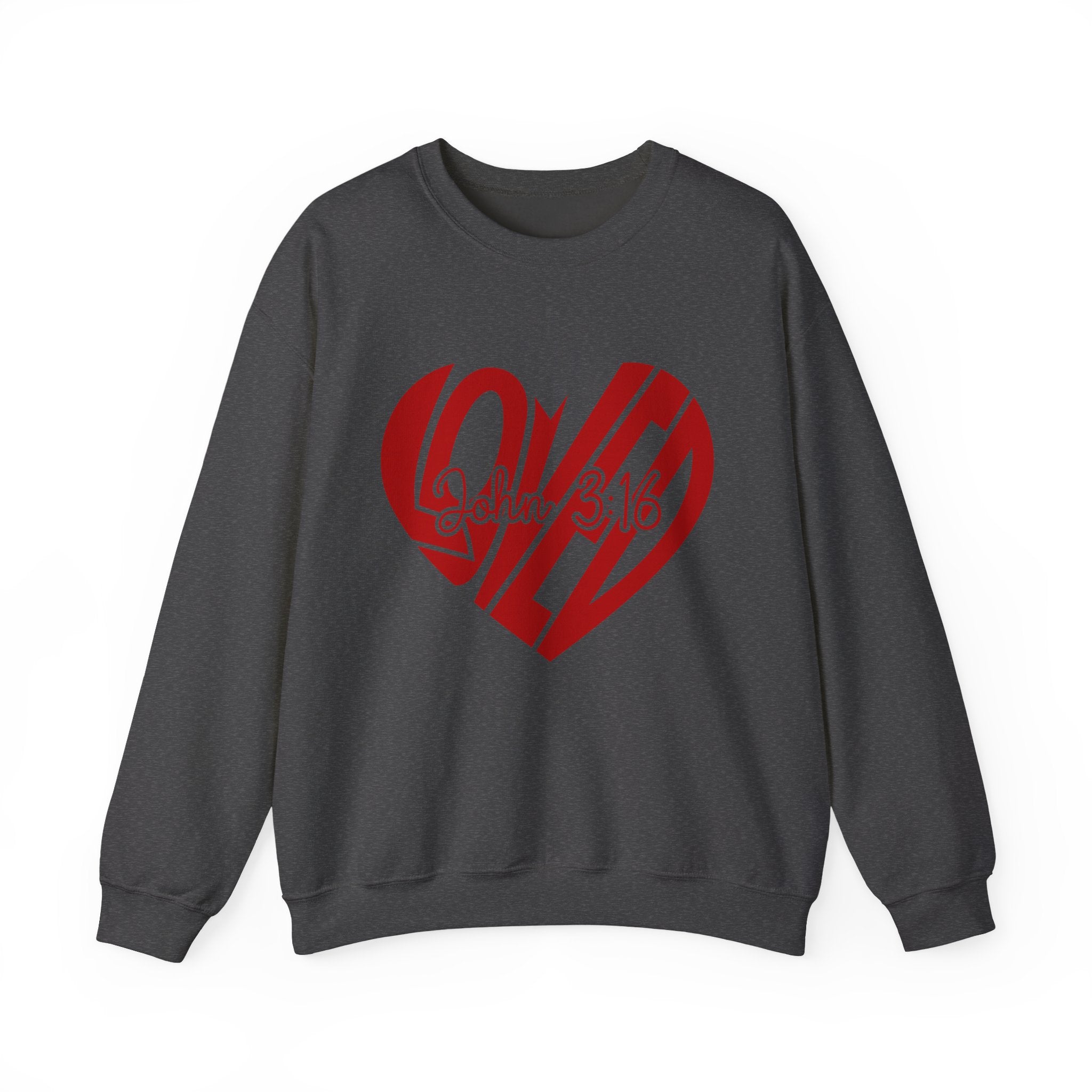 Loved Heart | Cozy Faith Crewneck Sweatshirt