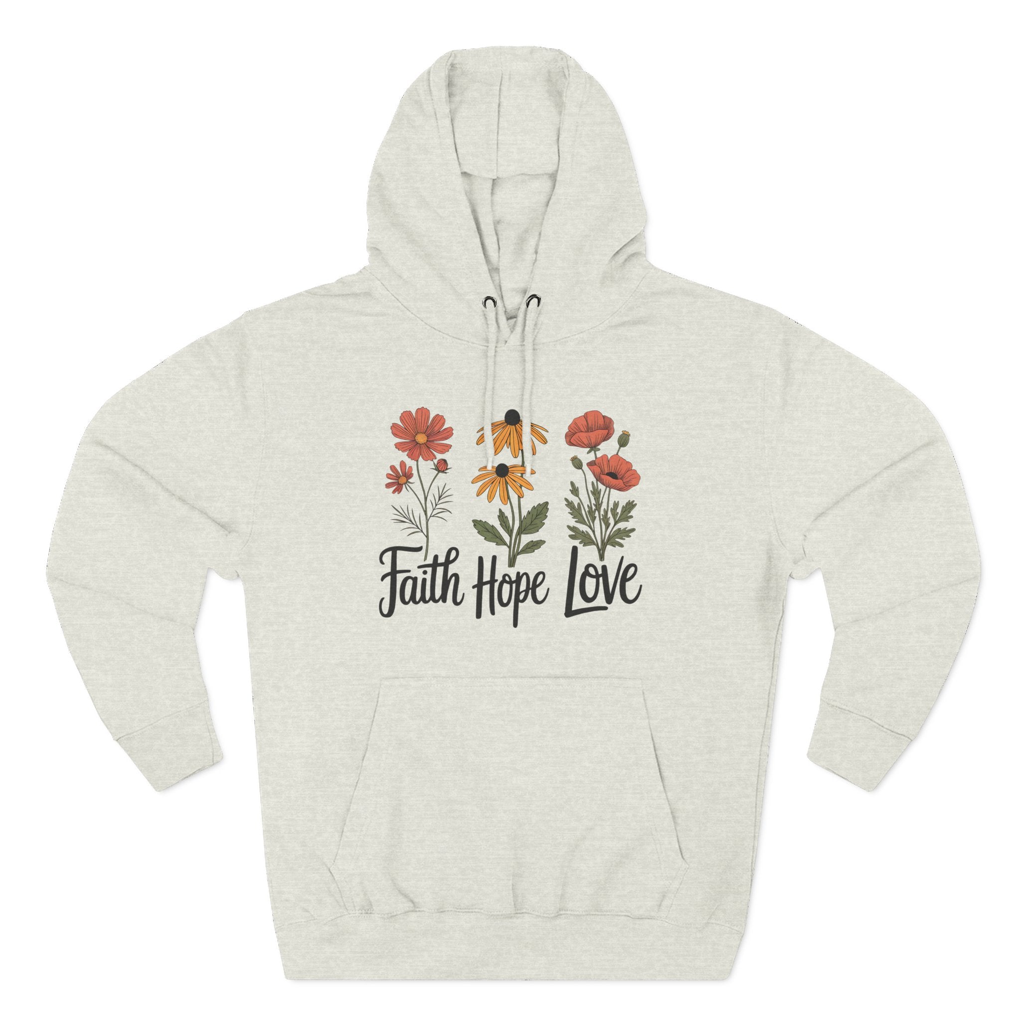 Faith, Hope, Love | Plush Cotton Hoodie