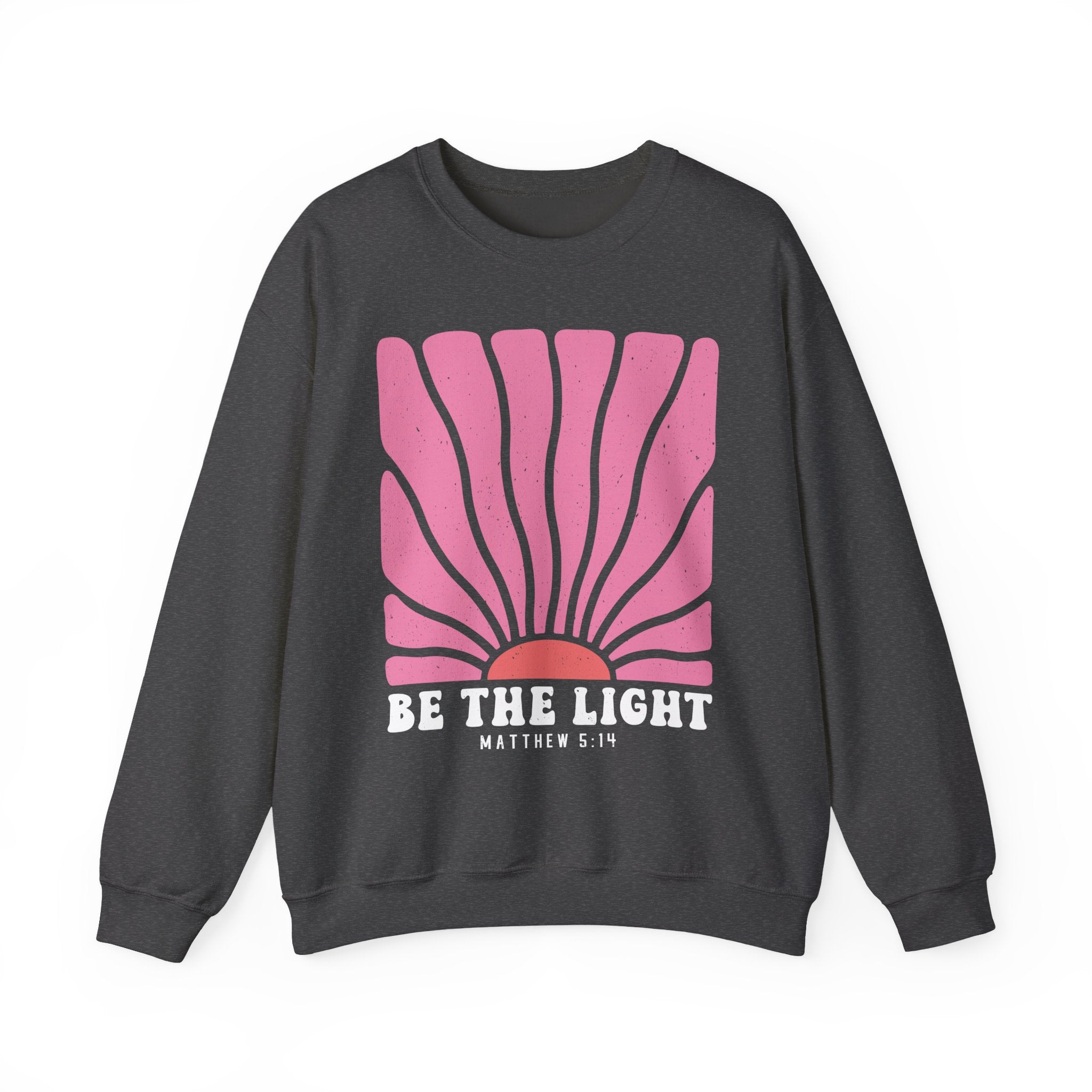 Be the Light Pink | Cozy Faith Crewneck Sweatshirt