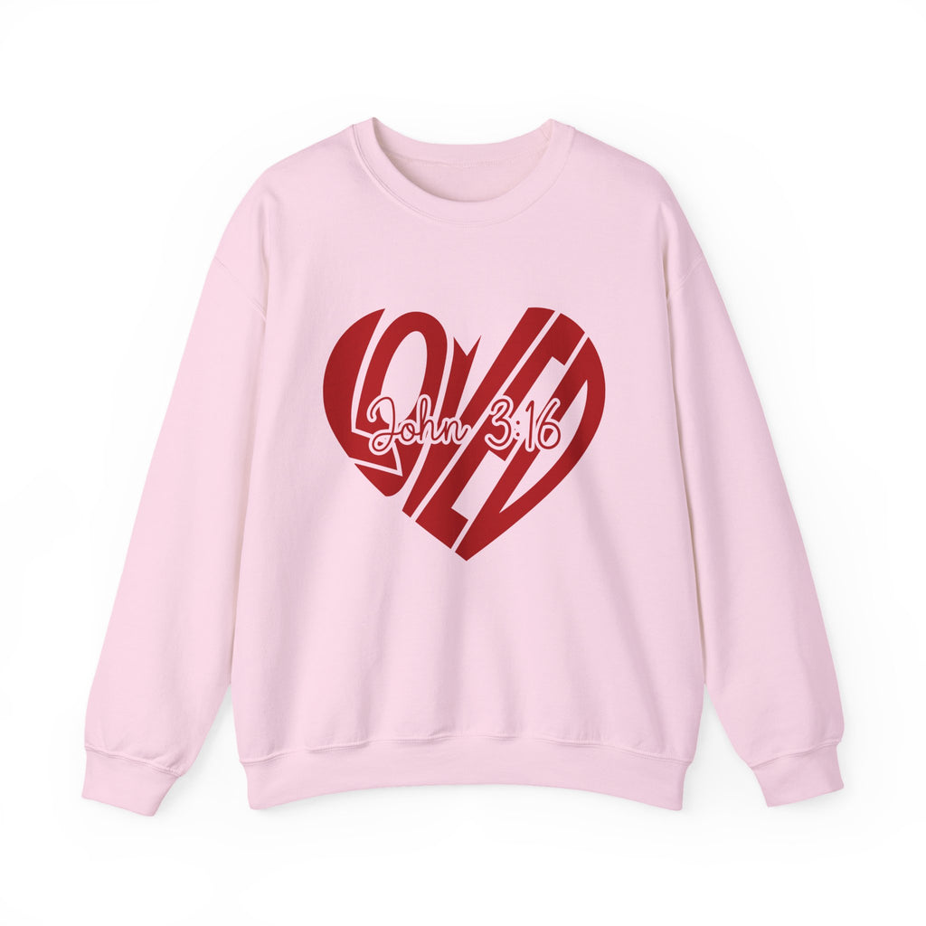 Loved Heart | Cozy Faith Crewneck Sweatshirt