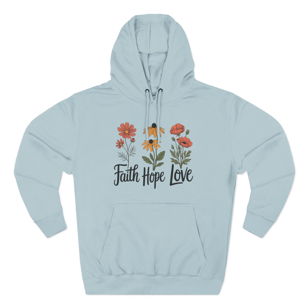 Faith, Hope, Love | Plush Cotton Hoodie