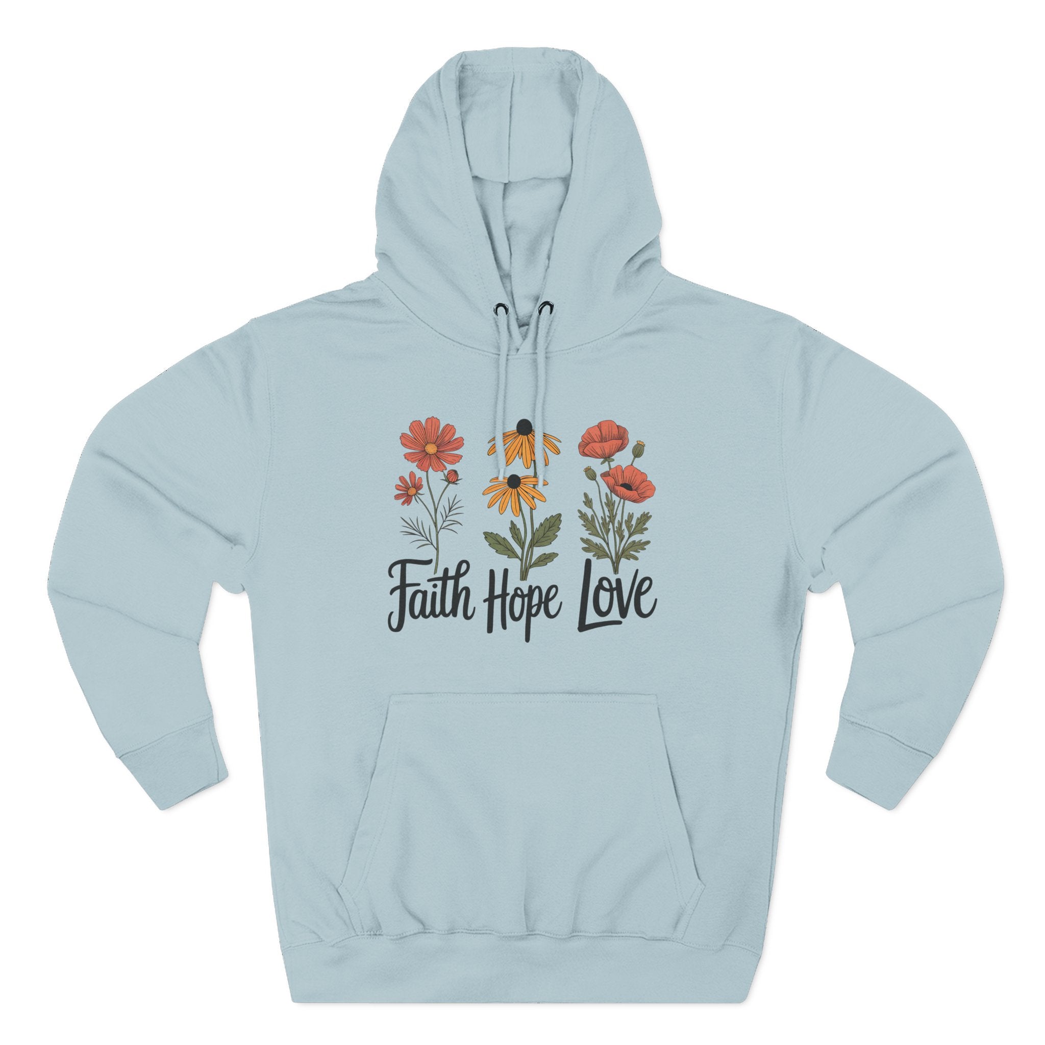 Faith, Hope, Love | Plush Cotton Hoodie
