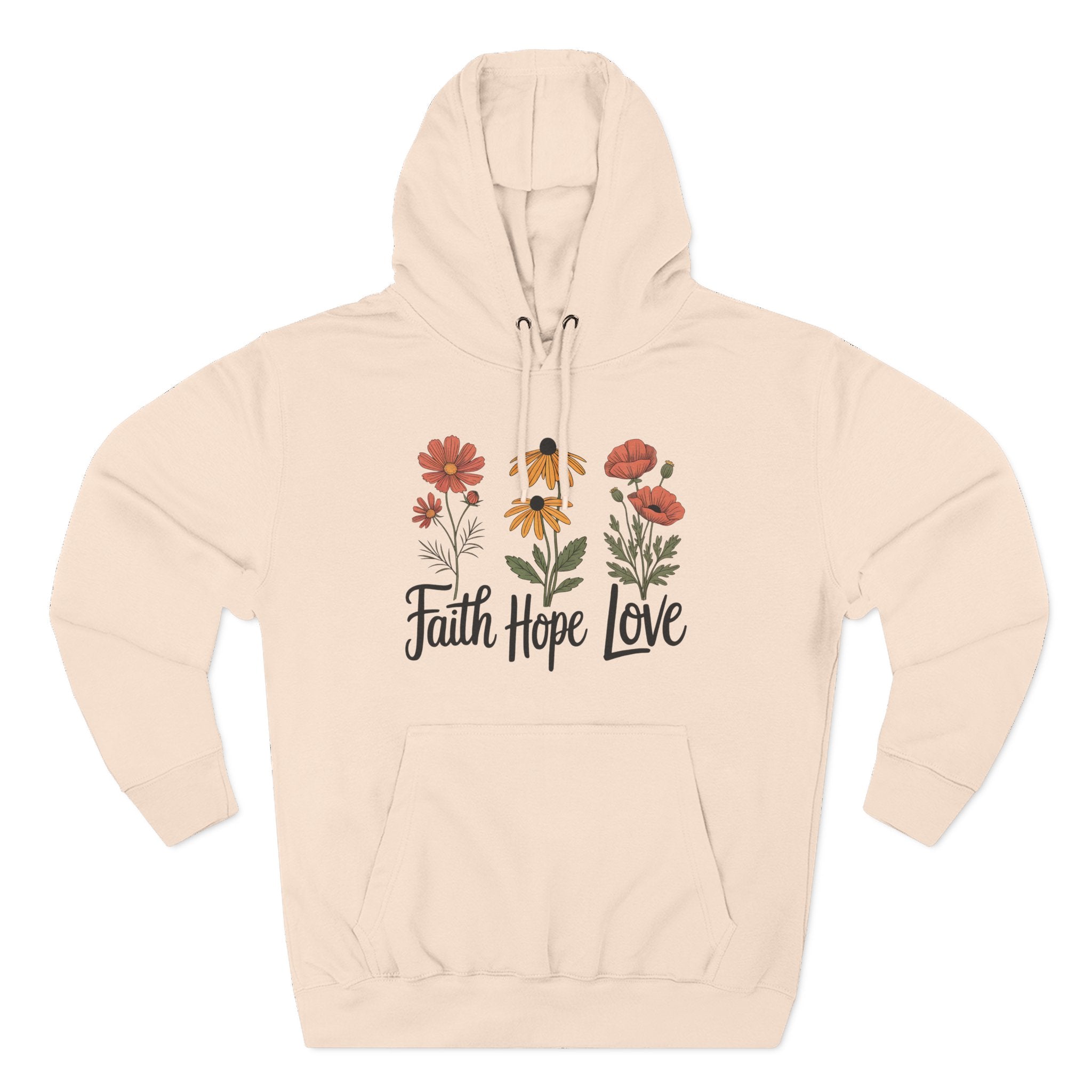 Faith, Hope, Love | Plush Cotton Hoodie