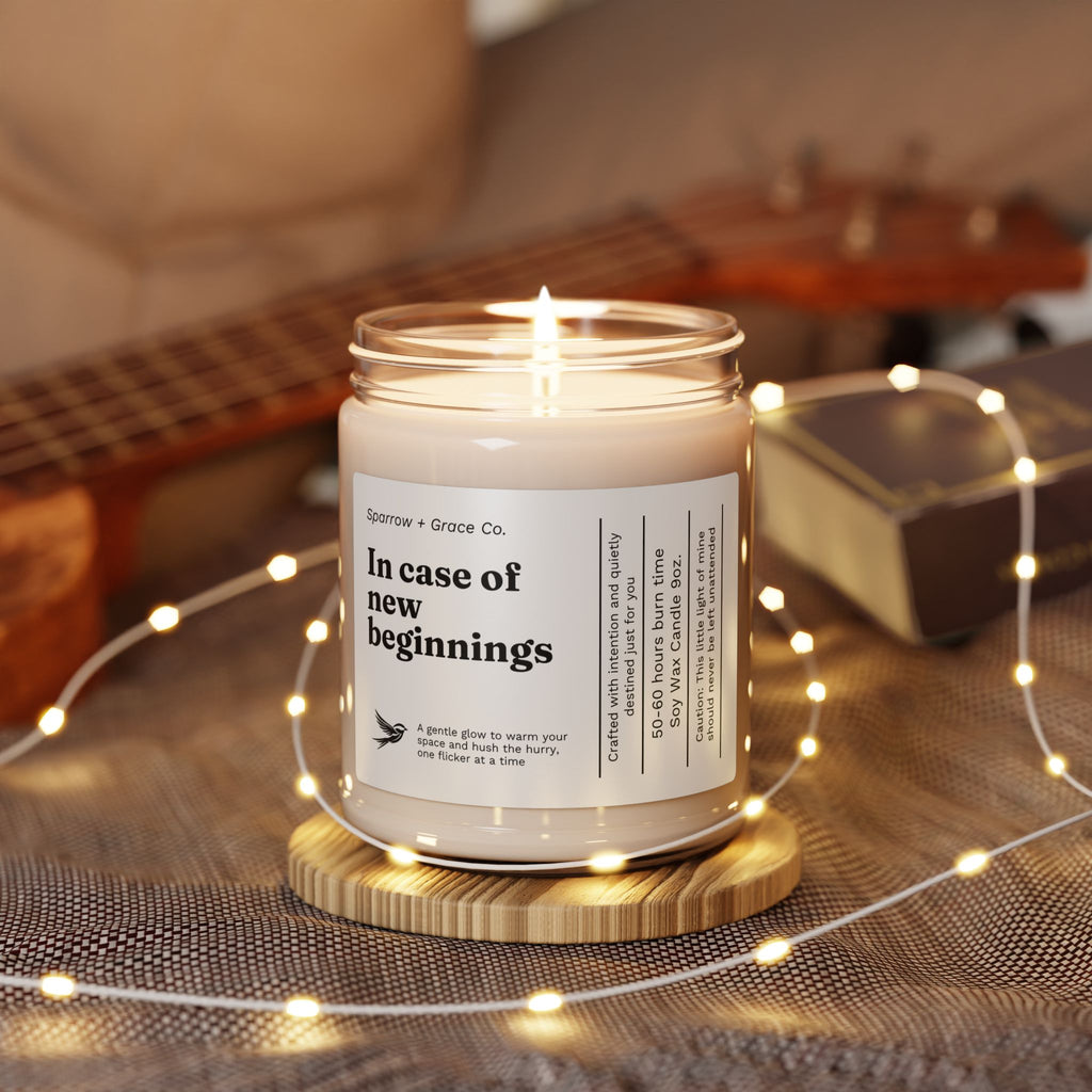 New Beginnings | Inspirational Soy Candle 9oz