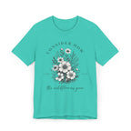 Wildflowers Grow | Ribbed crew ring-spun cotton T-Shirt