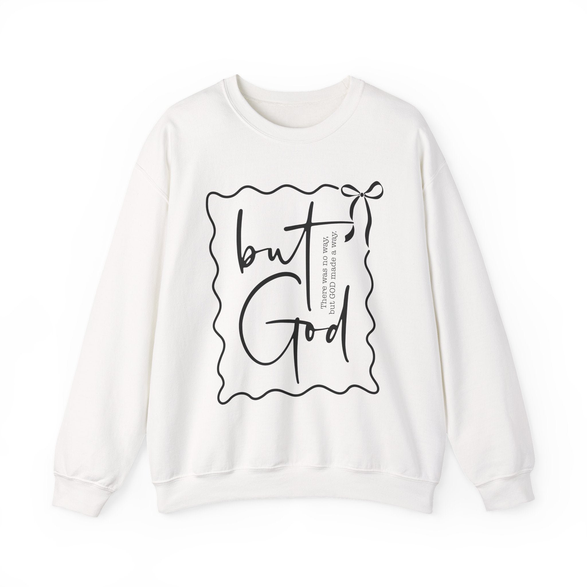 But, God | Cozy Faith Crewneck Sweatshirt