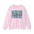 Hard Fought Hallelujah | Cozy Faith Crewneck Sweatshirt