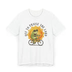 Off to Praise the Lord | Ribbed crew ring-spun cotton T-Shirt