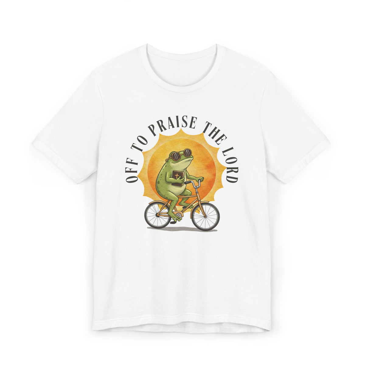 Off to Praise the Lord | Ribbed crew ring-spun cotton T-Shirt