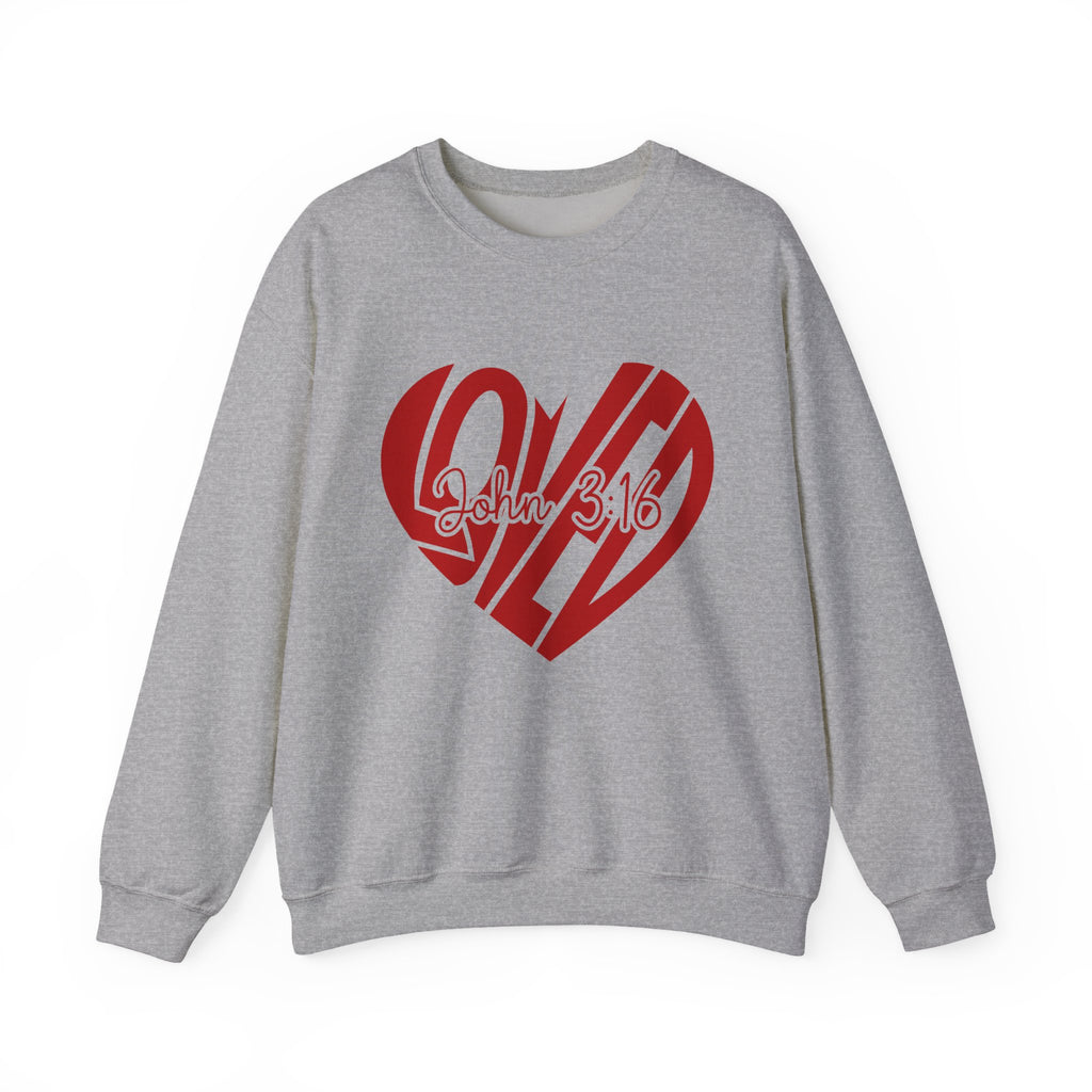 Loved Heart | Cozy Faith Crewneck Sweatshirt