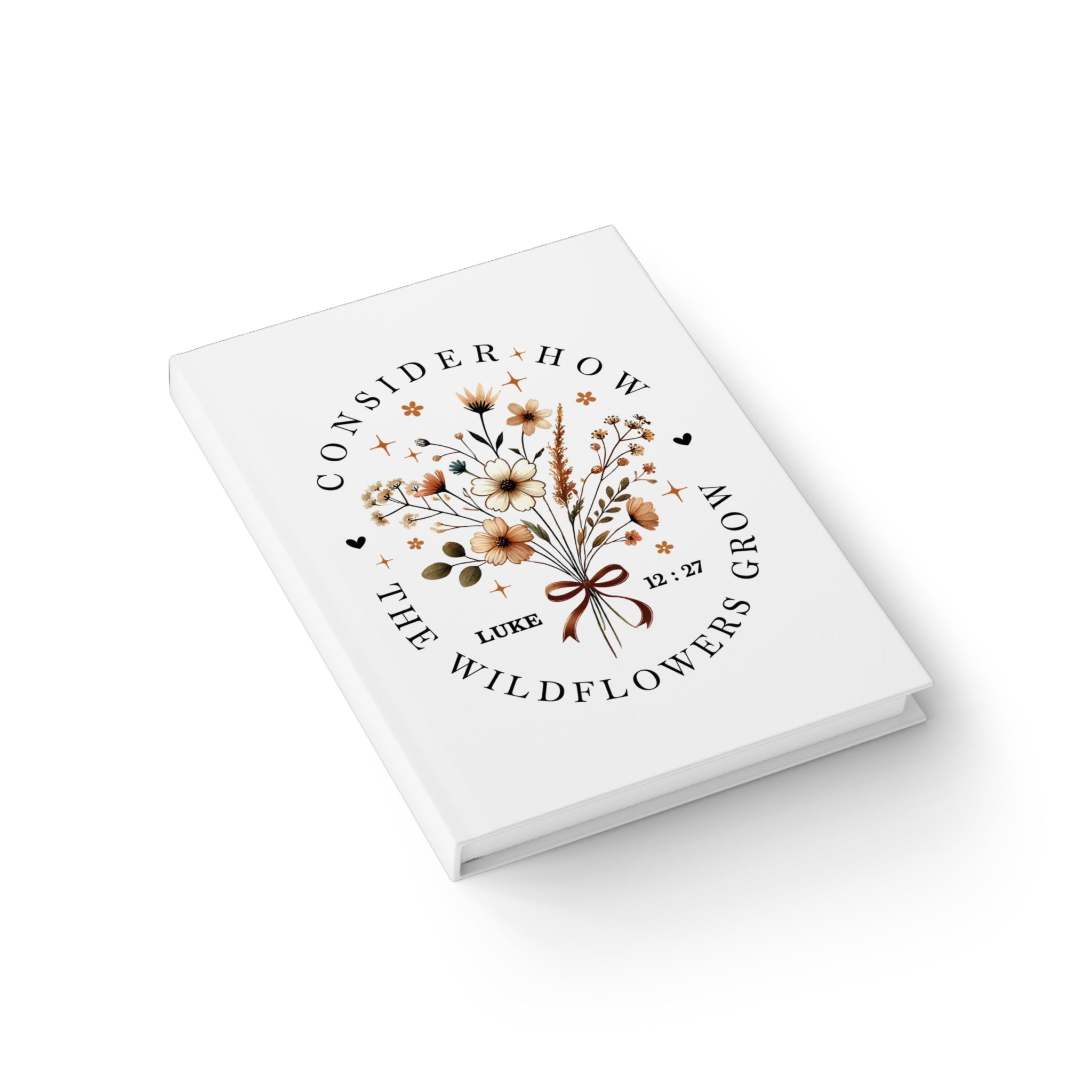 Consider How the Wildflowers Grow Journal | Ruled Notebook Journal