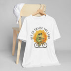 Off to Praise the Lord | Ribbed crew ring-spun cotton T-Shirt