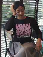 Be the Light Pink | Cozy Faith Crewneck Sweatshirt