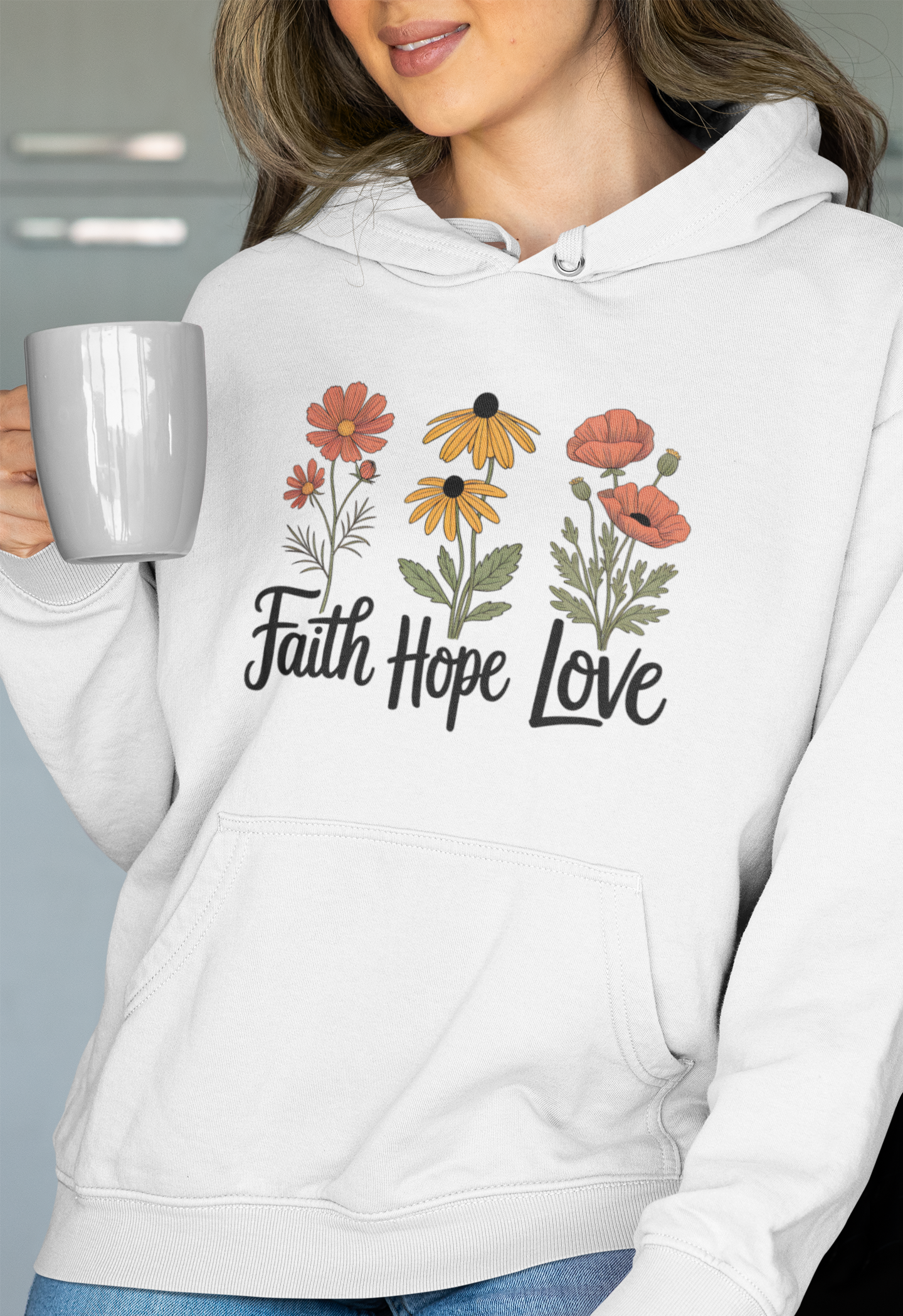 Faith, Hope, Love | Plush Cotton Hoodie